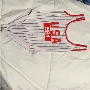 USA bathing suit one piece